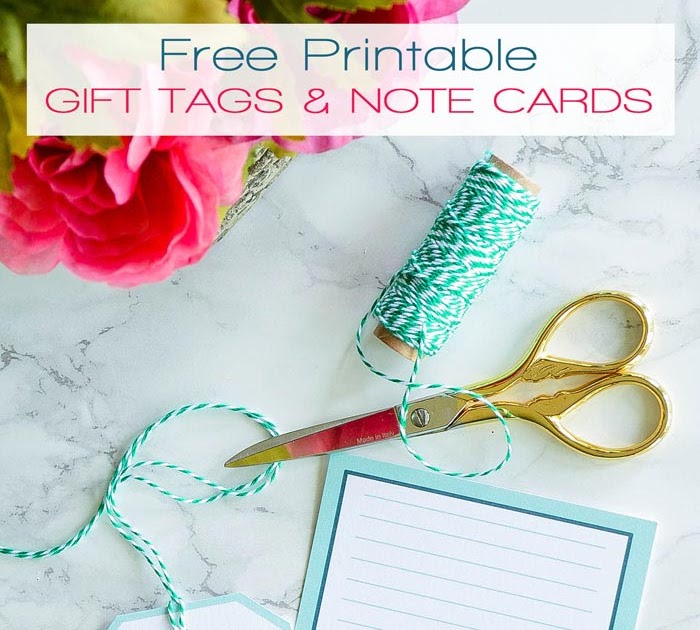 Free Printable Gift Tags for Your Handmade Gifts - Petals to Picots