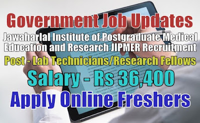 JIPMER Recruitment 2020