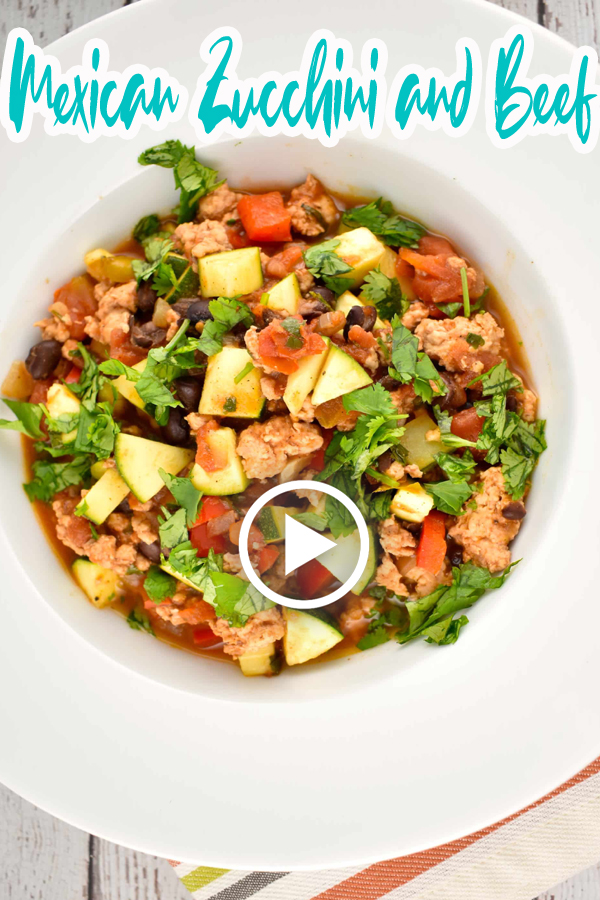 Mexican Zucchini and Beef