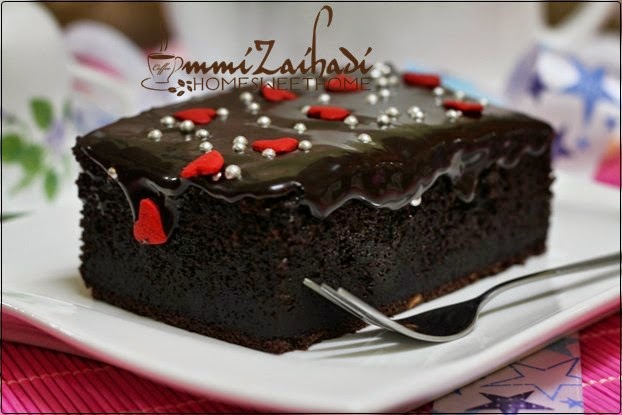 Resepi Kek Coklat Kukus Chef Zubaidah (versi Bakar)