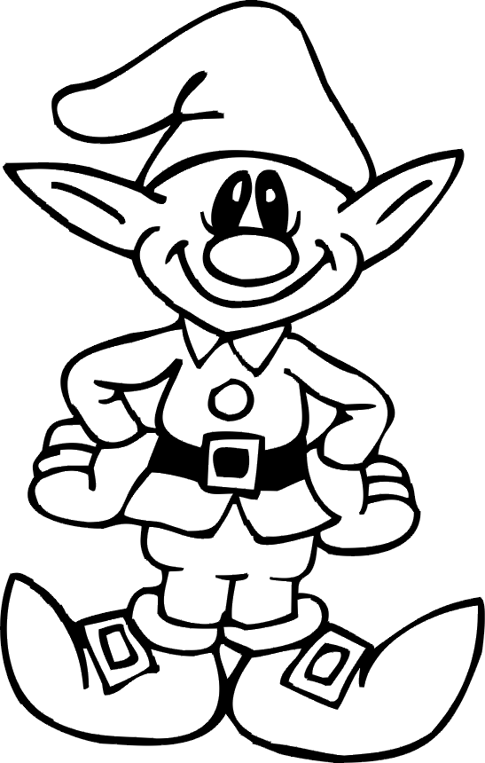 elf-coloring-pages