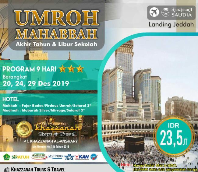 paket umroh bulan desember 2019 paket umroh bulan desember 2019