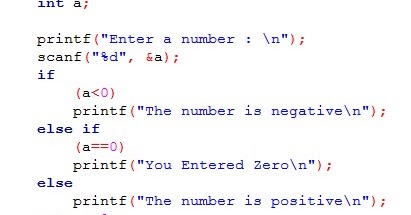 Program to check a Number is Negative or Positive ~ Computer Languages ...