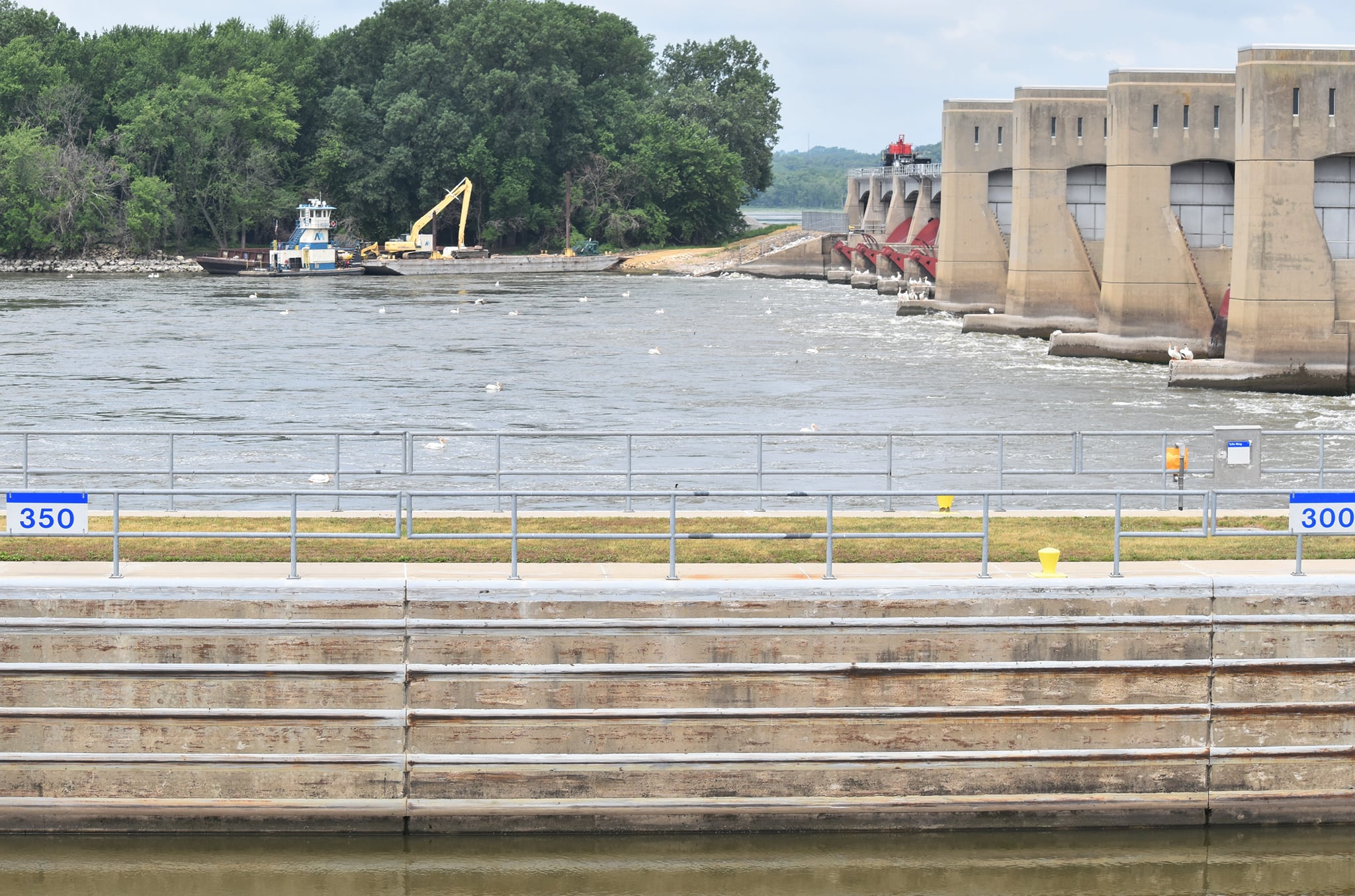 Industrial History Mississippi Lock and Dam 13 near Fulton, IL