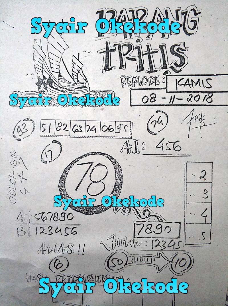 Gambar Syair Jawa Sgp Asli Kamis 8 11 2018 Okekode