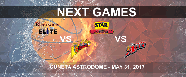 List of PBA Game(s) Wednesday May 31, 2017 @ Cuneta Astrodome
