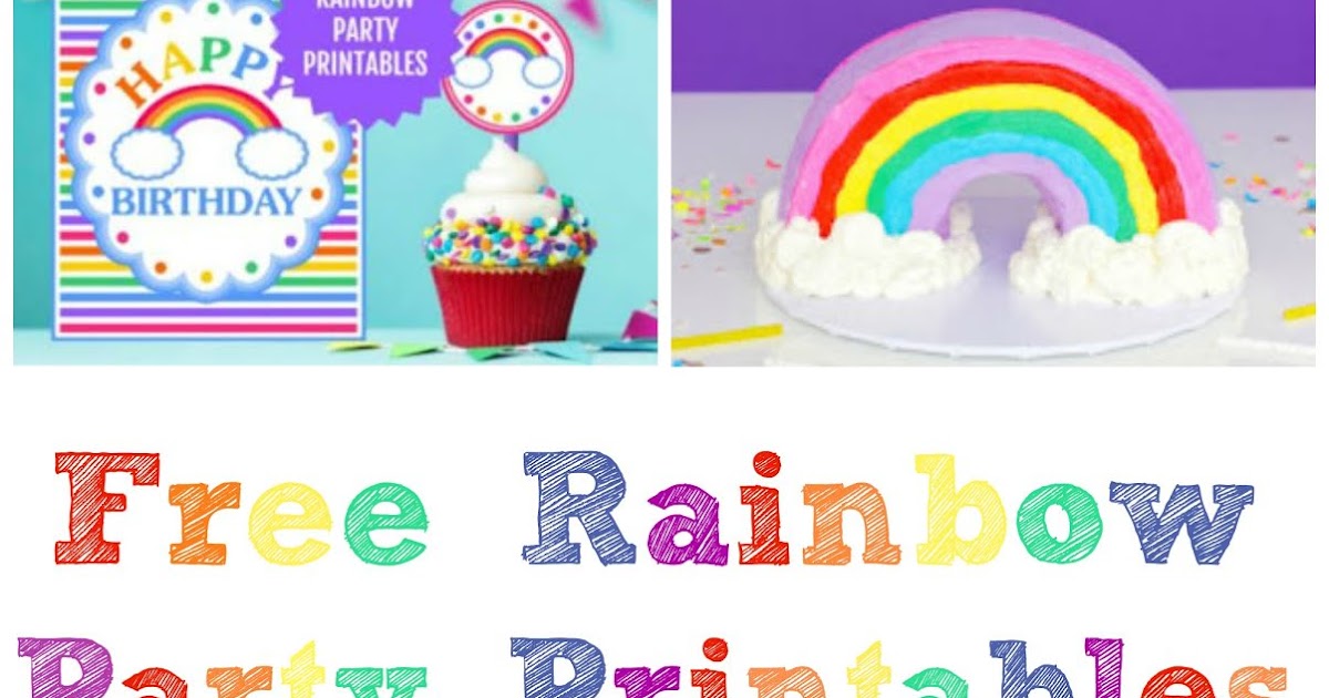 How To Make A Rainbow Cake Topper - YouTube