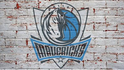 dallas mavericks logo on bricks hd wallpaper
