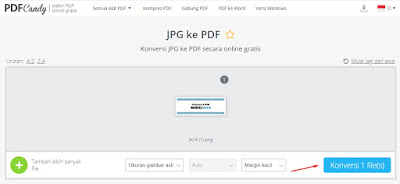 mengubah file JPG ke PDF