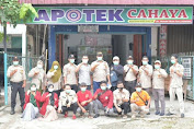 Ormas Gementara Aceh Utara bersama Apotik Cahaya membagi 2000 Masker dimasa Pandemi Covid 19