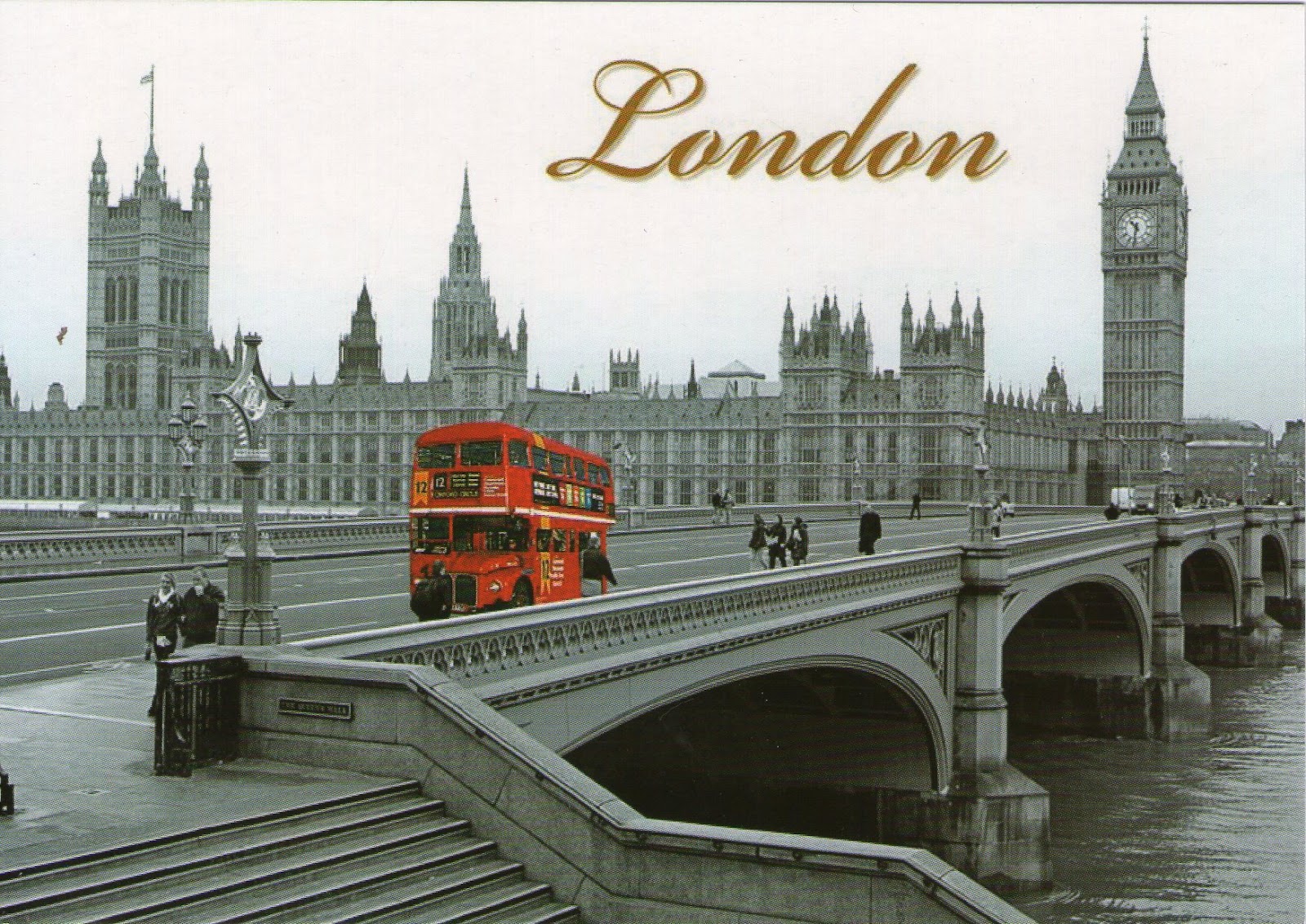 Postcard Exchange for My Daughter Postcards from London Souvenir