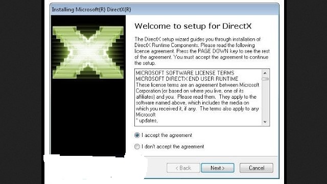 runtime please arranged directx 8.1 b or later for