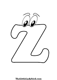Letter Z Coloring Page 7