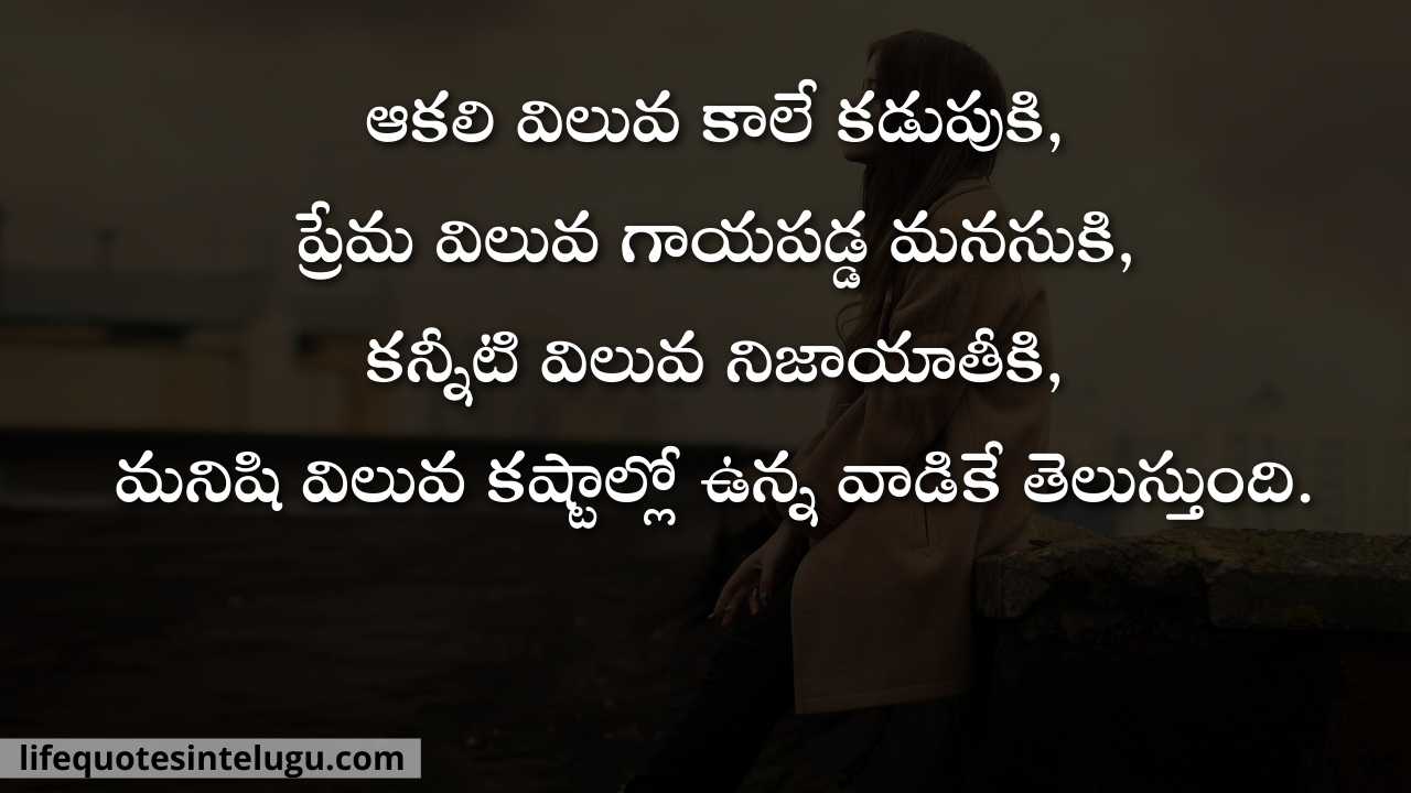 Viluva Quotes In Telugu