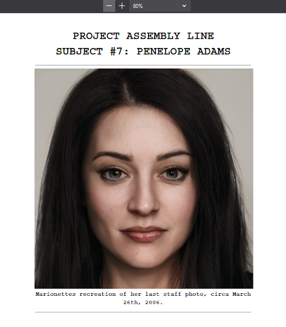 Upstaged Project Assembly Line 7 Penelope Adams