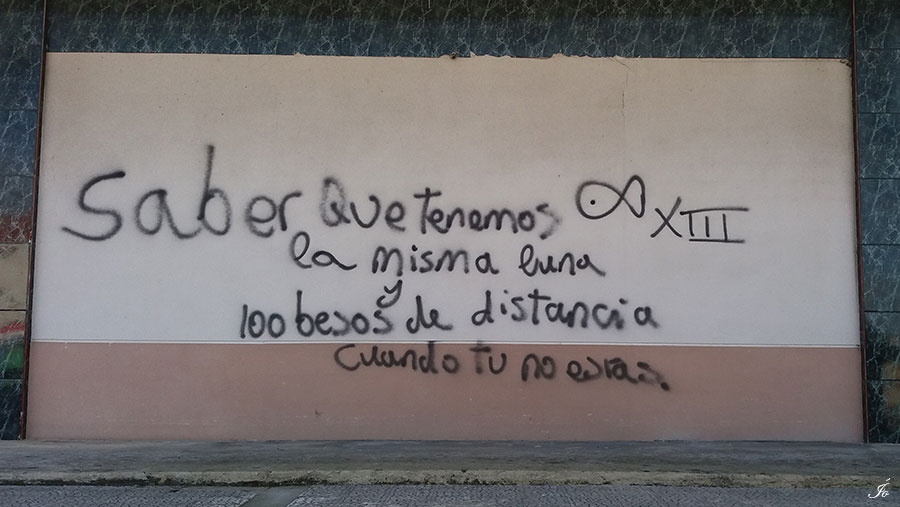 Palabras en una pared