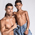 Shirtless Cristiano Ronaldo and son pose in jeans to launch new kids' fashion range CR7 Junior (Photos)