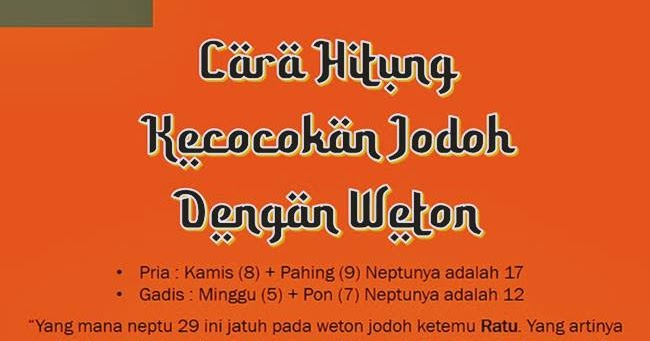 Weton Jodoh Ketemu 29 Ruang Jawaban Weton Jodoh Ketemu 29 Ruang Jawaban