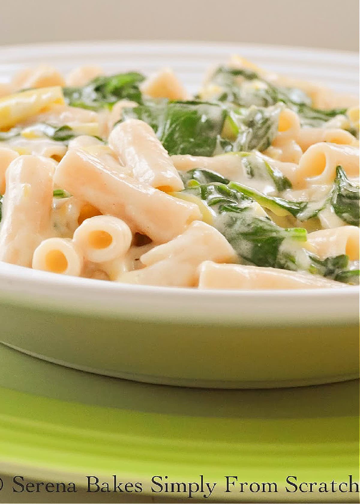 Spinach Artichoke Pasta Serena Bakes Simply From Scratch