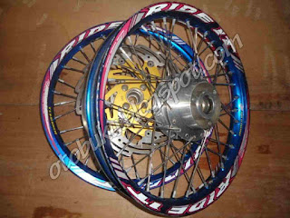 Velg Ride It Warna Biru Depan Belakang ride it blue
