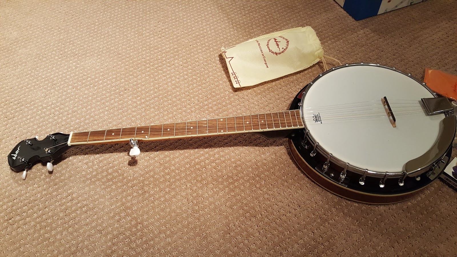 Jameson Guitars 5-String Banjo 24 Bracket with Closed Solid Back and Geared  5th Tuner