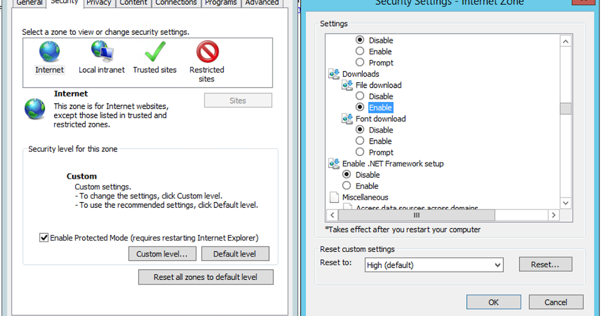Martín Hernández Calva: Your current security settings do not allow