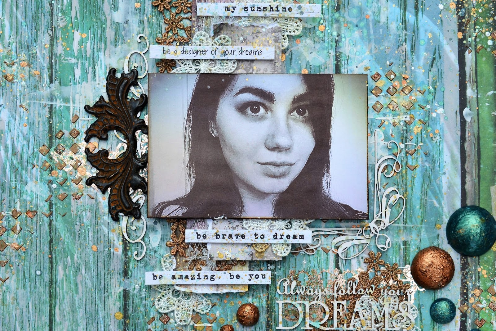 Lydia Guijt's Chaos on a Page Mixed Media Place Challenge Always