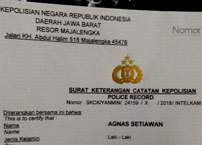 teman langsung saja biar cepat saya bagikan pengalaman saya ngurus SKCK di Polres dari awa Tata Cara Penerbitan Surat Keterangan Catatan Kepolisian (SKCK)