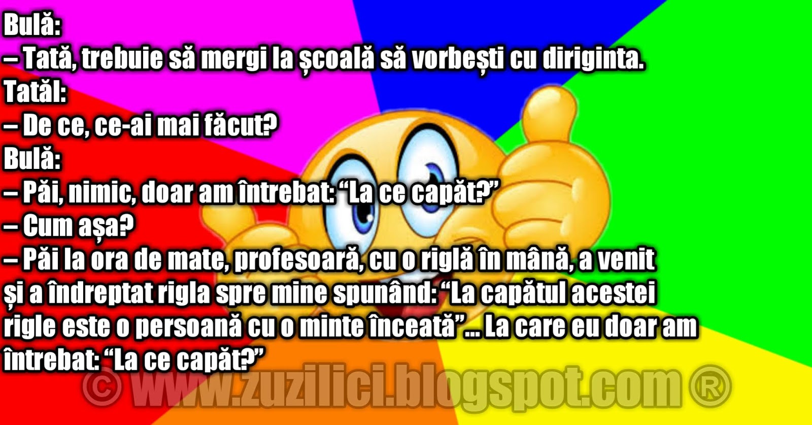 Bancuri cu Bula la scoala La ce capat?