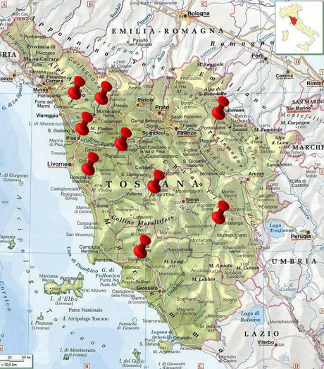 toscana térkép Hello Toszkána!: Keresgélés finito: kész a terv! toscana térkép