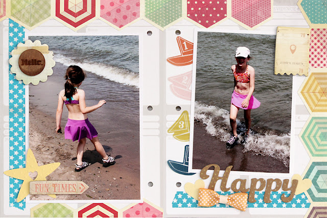 Summer Days Mini Album Paper Bakery July Scrapbook Kit and Project Kit by Juliana Michaels