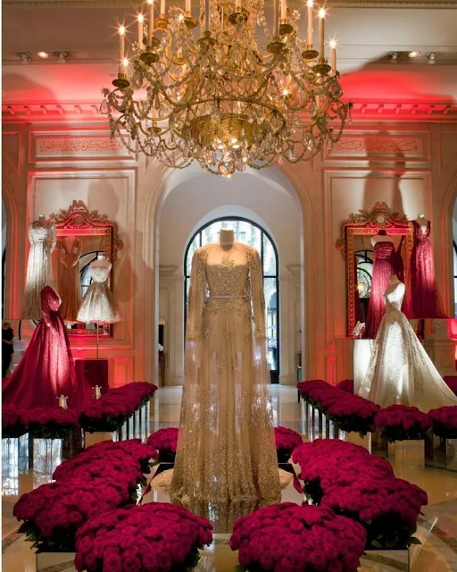 Elie Saab Exhibition at Four Seasons Hotel  George V  in Paris