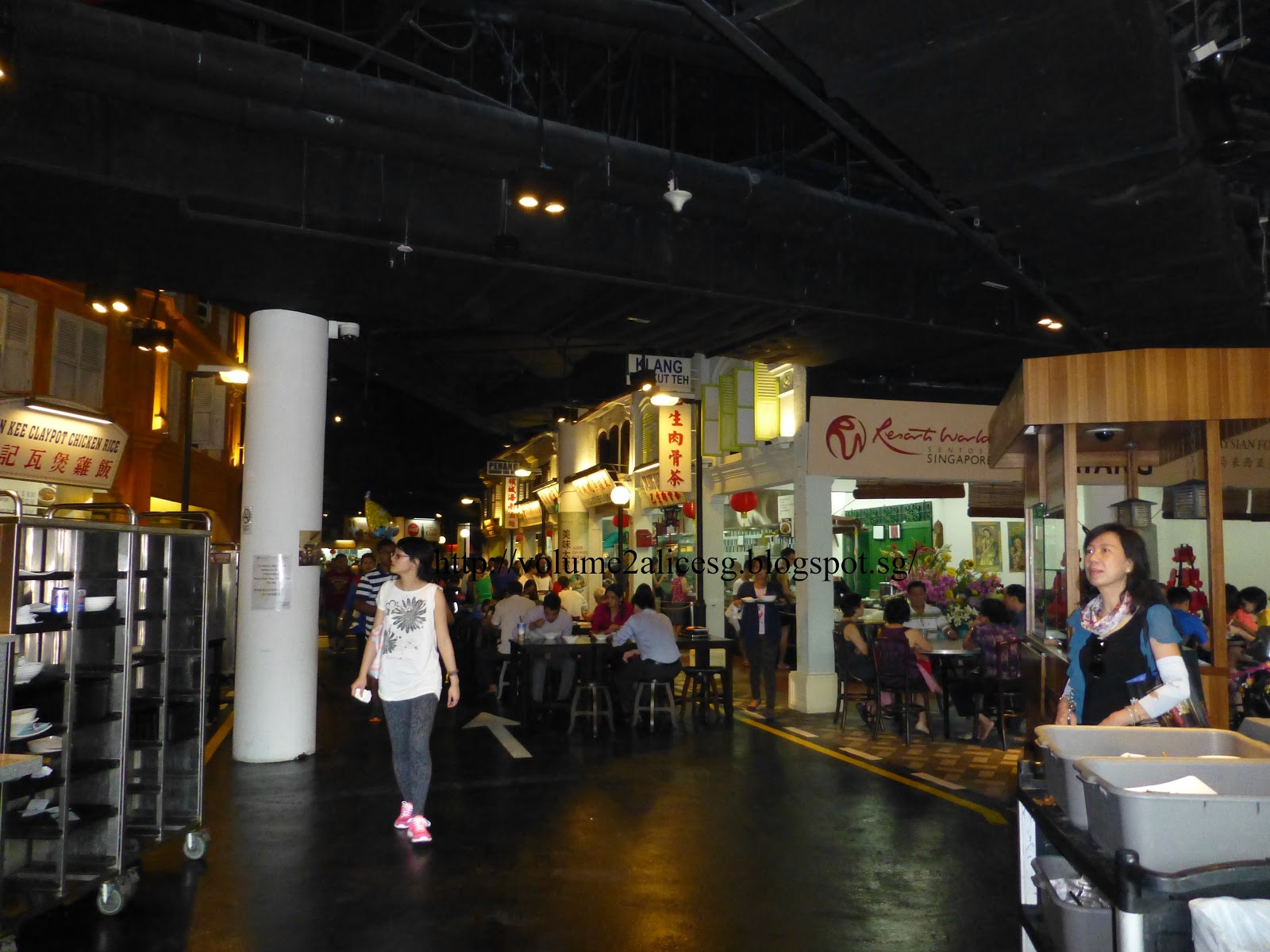 AlicesgSingaporemyhome Sentosa  Malaysian Food Street at Resort