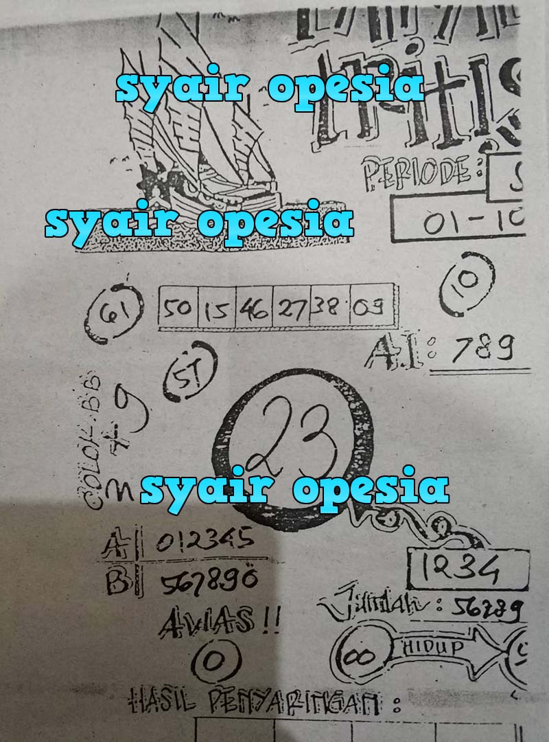 Forum Syair Jawa Asli Senin 1 10 2018 Okekode