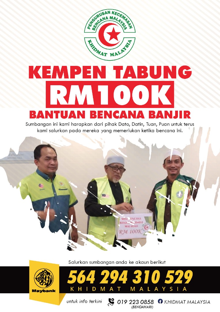 1Media.My Kempen Tabung RM100K Bantuan Bencana Banjir