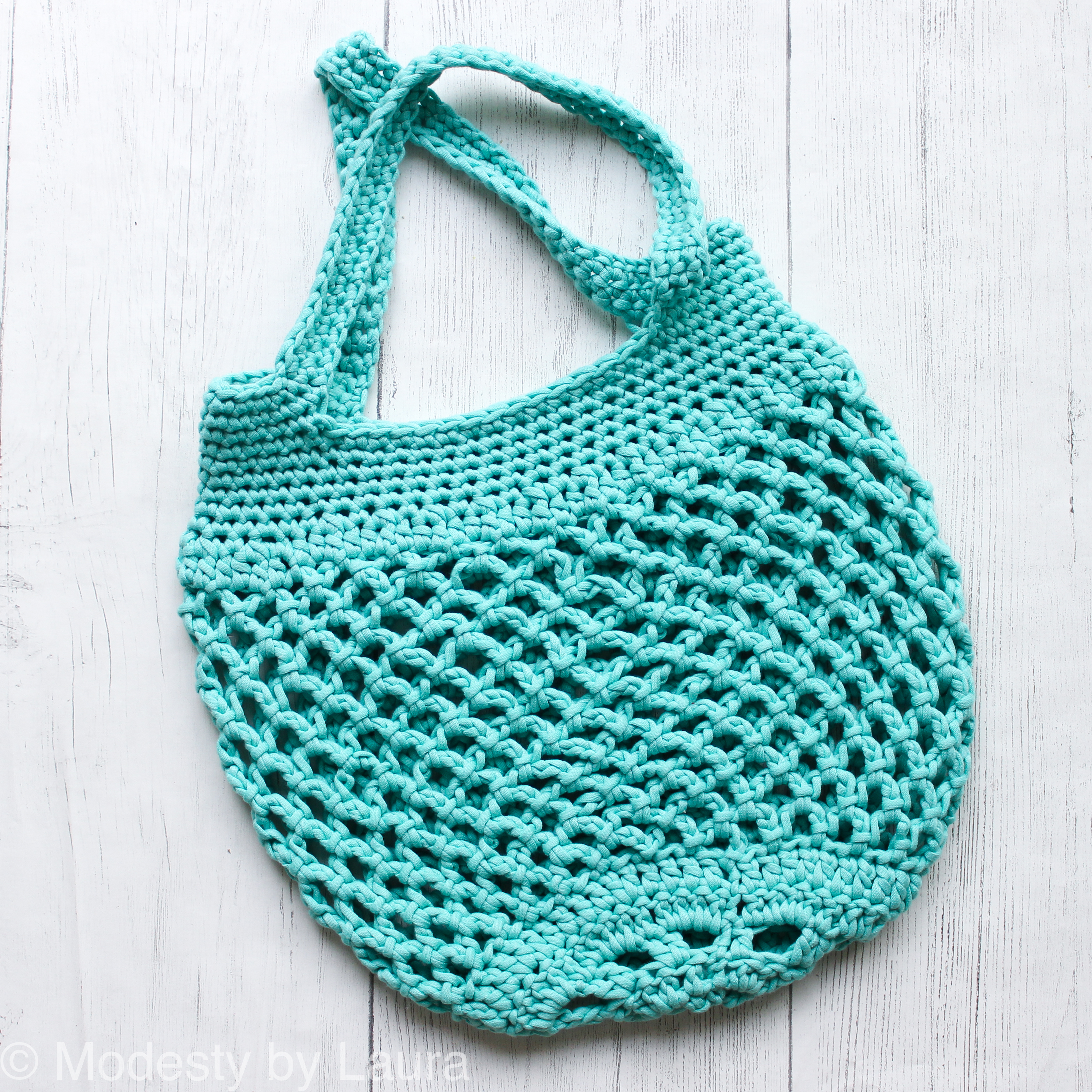 Free Crochet Pattern-- Middleton Market Bag Modesty by Laura Modesty by ...
