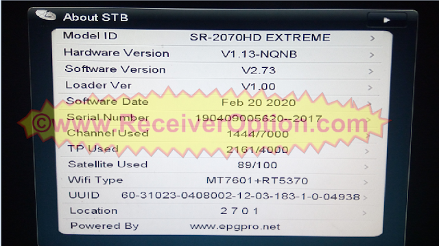 STARSAT MINI EXTREME SERIES HD RECEIVER NEW SOFTWARE V2.73
