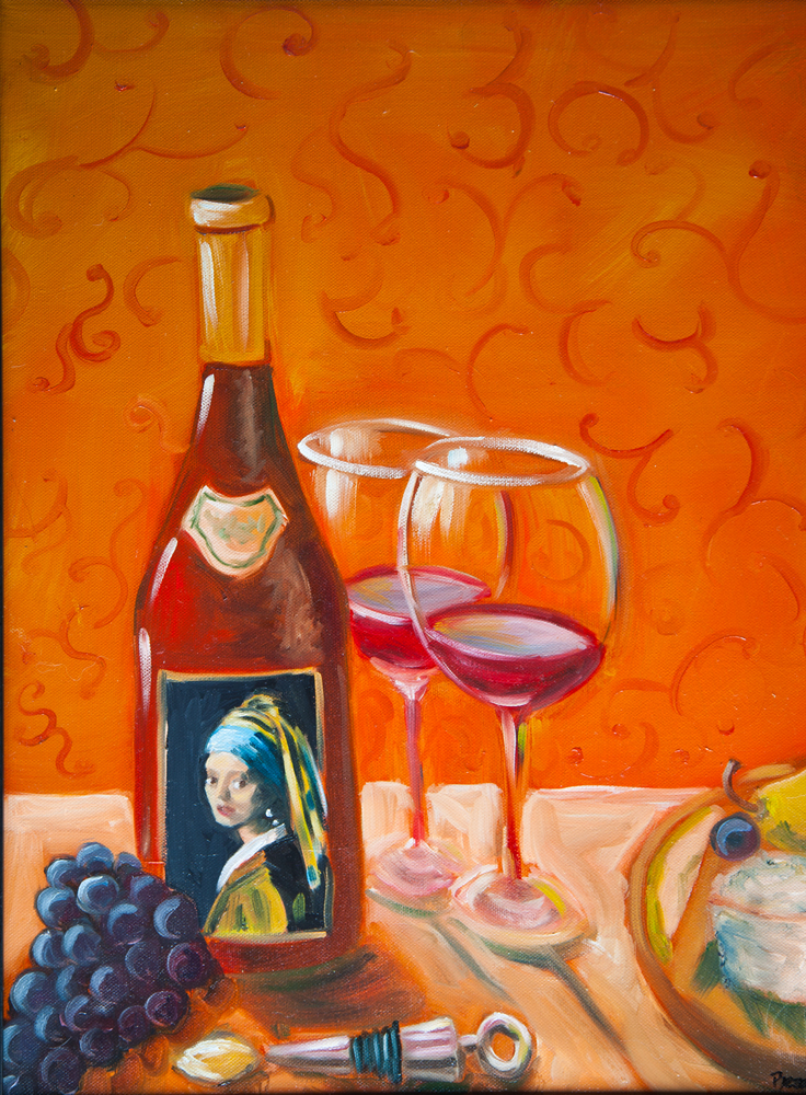 Ballard Art Walk Art for Wine Lovers at The Amber Den's June Show