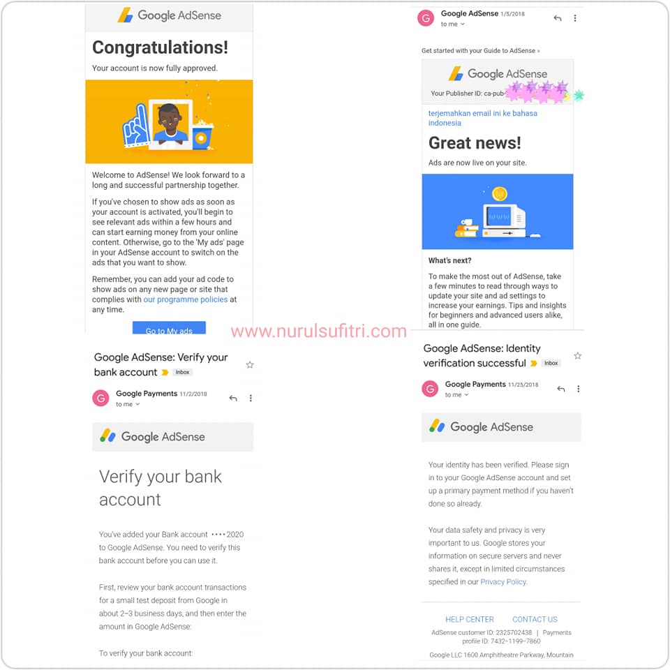 Ini Dia Cerita Gajian Pertamaku Dari Google Adsense Cara Daftar Dan Aktivasi Nurul Sufitri S Blog