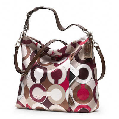 Branded And Beautiful: Coach Madison Graphic Op Art Isabelle Hobo 21234