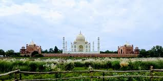 mehtab bagh agra images, view of taj mahal from mehtab bagh