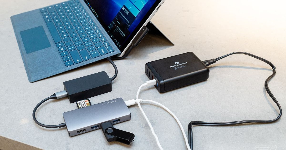 This cable lets you charge your Surface Pro or Laptop from a USBC