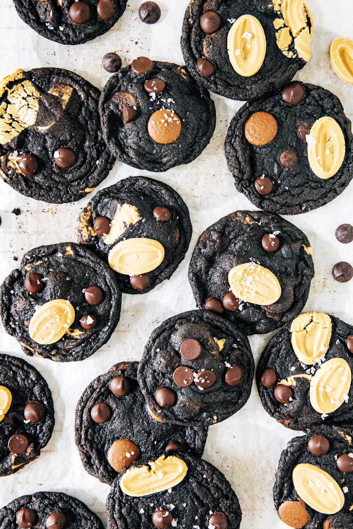 triple chocolate cookies