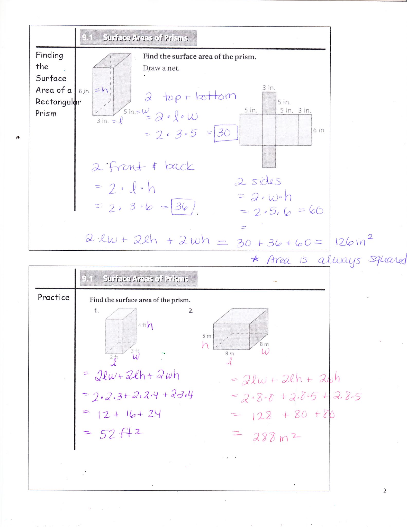 surface area of prism 3ft 6ft 2ft quizlet surface area of prism 3ft 6ft 2ft quizlet