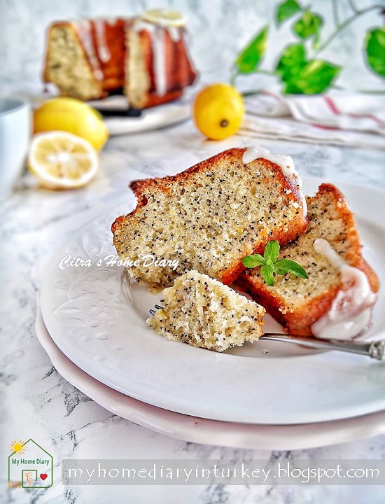 Citra's Home Diary LEMON POPPY SEED YOGURT CAKE WITH VIDEO