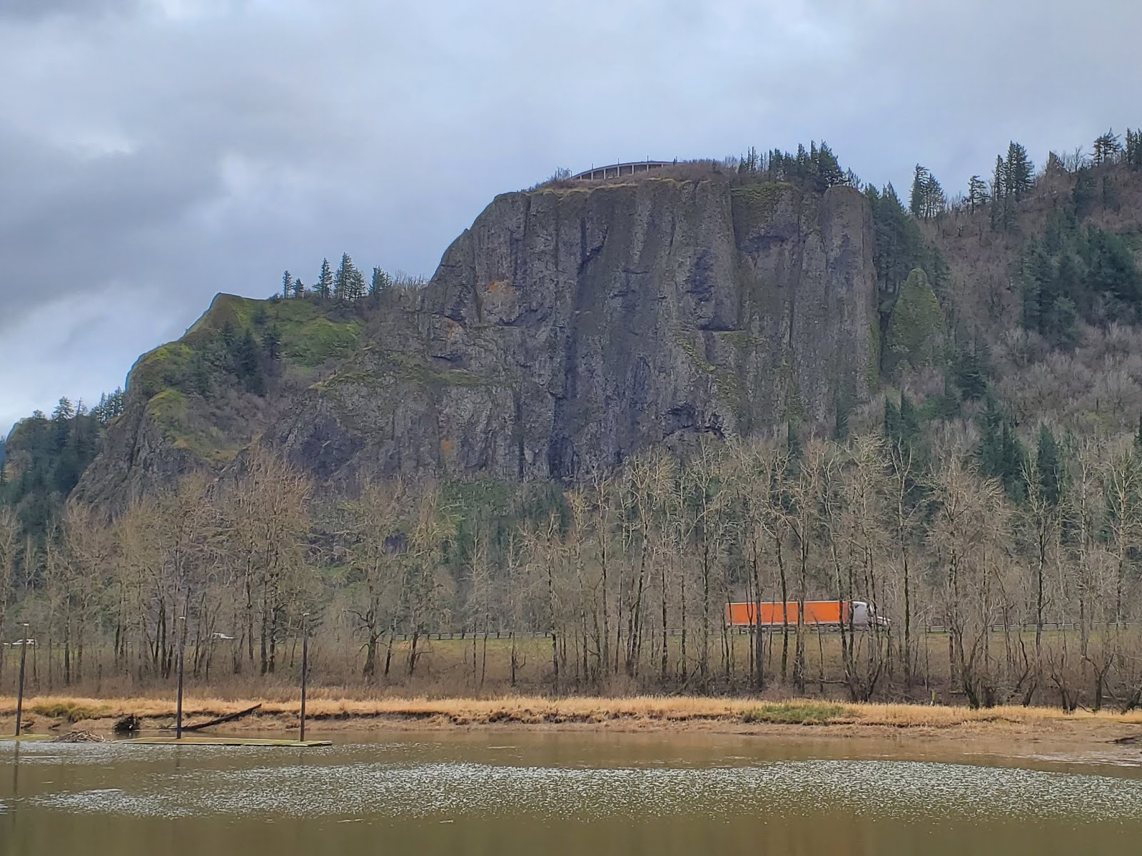 Pictures of Cock Rock Otherwise Known as Rooster Rock in The Columbia ...
