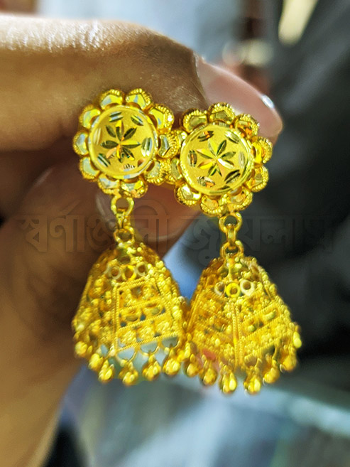 ZEVAR I Gold Plated Jhumka Earrings – Zevar