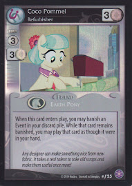 My Little Pony Coco Pommel, Refurbisher The Crystal Games CCG Card