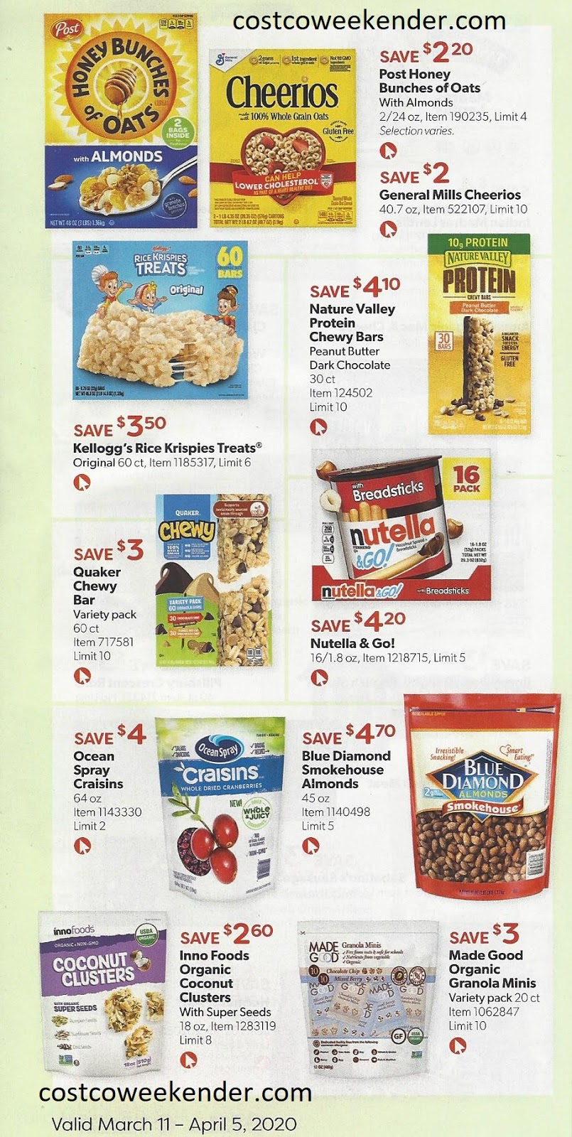 March 2020 Costco Weekender