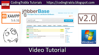 Install Jobberbase 2.0 on Windows 7 via XAMPP 5.6.31 - opensource PHP job board